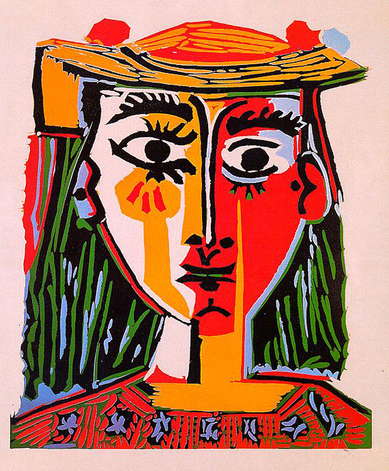 Picasso Woman with hat 1962